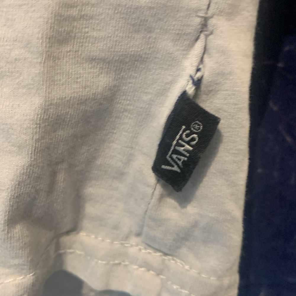 Vans Unisex Light Hoodie In Patterned Navy And Off White - Picture 5 of 6